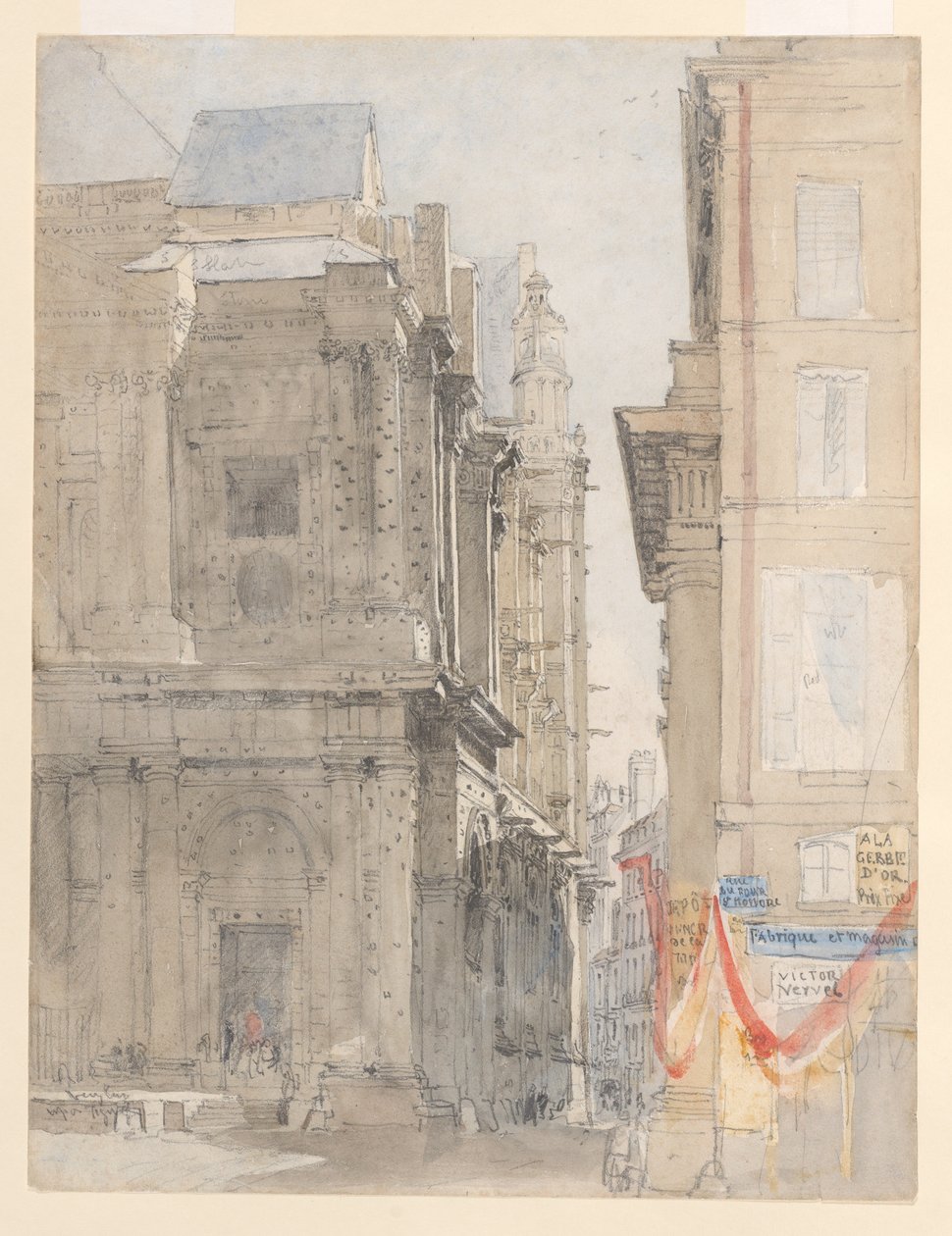 Saint-Eustache, Paris av David Cox