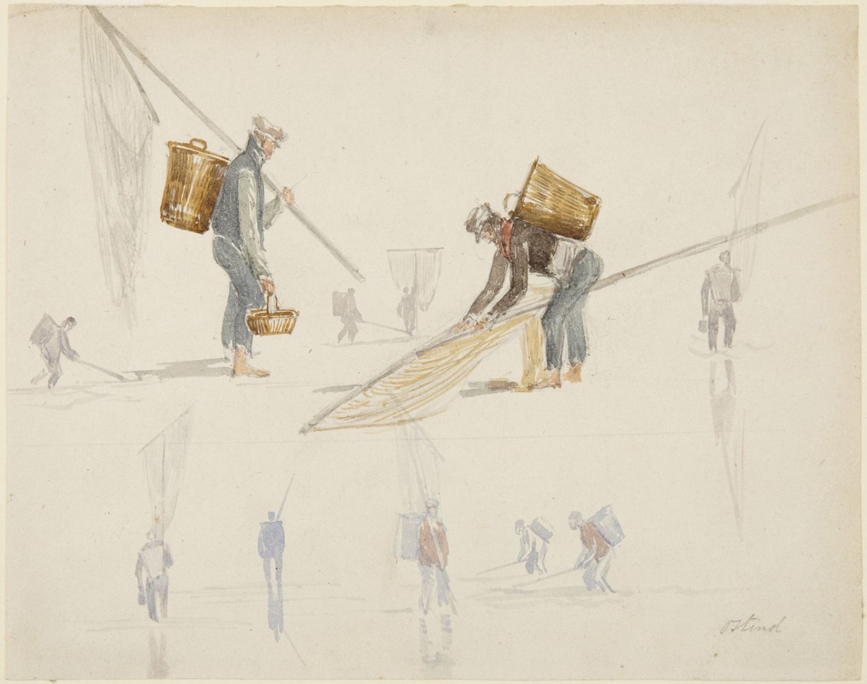 Studier av fiskere av David Cox