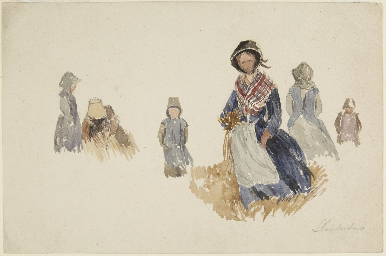 Studier av kvinner av David Cox
