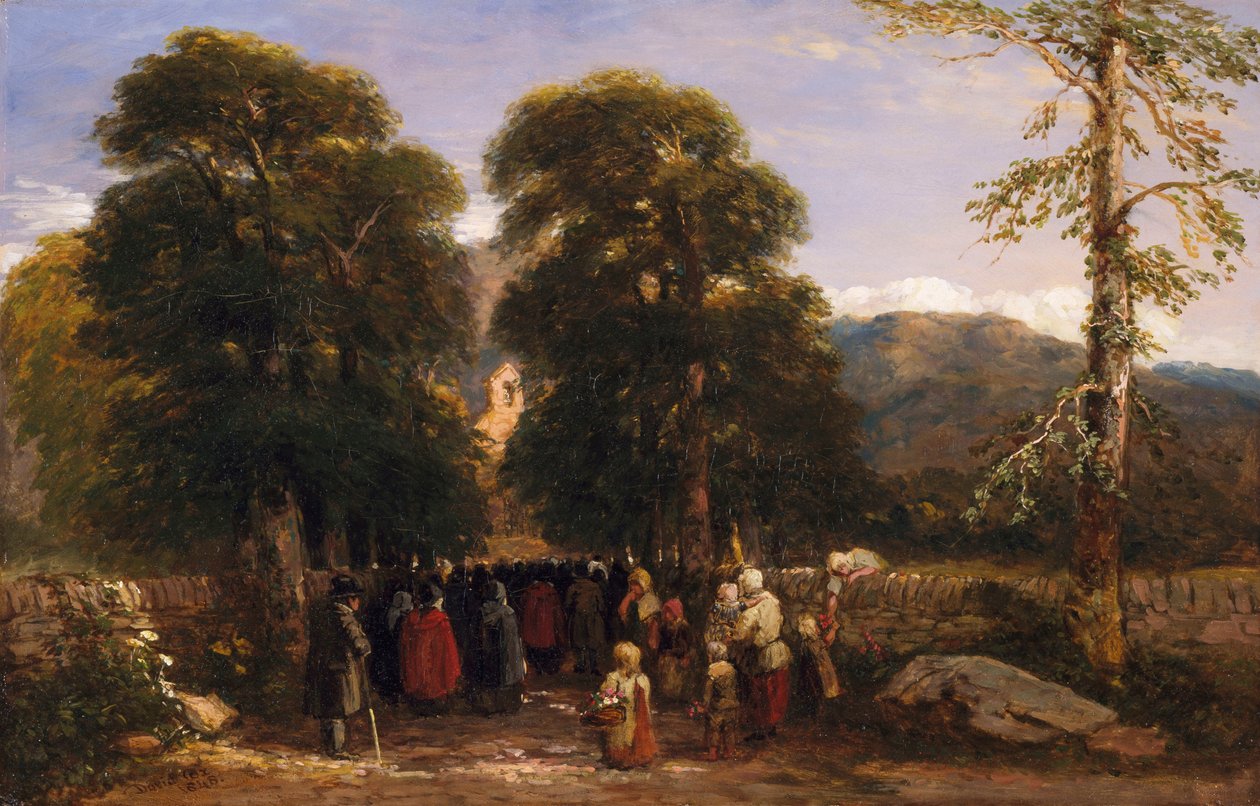 Den walisiske begravelsen, 1848 av David Cox