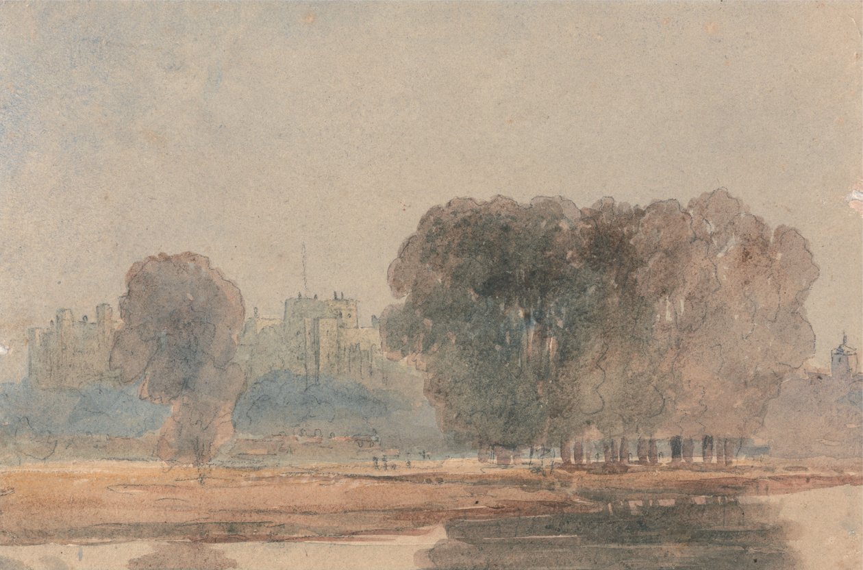 Windsor Castle sett fra Brocas av David Cox