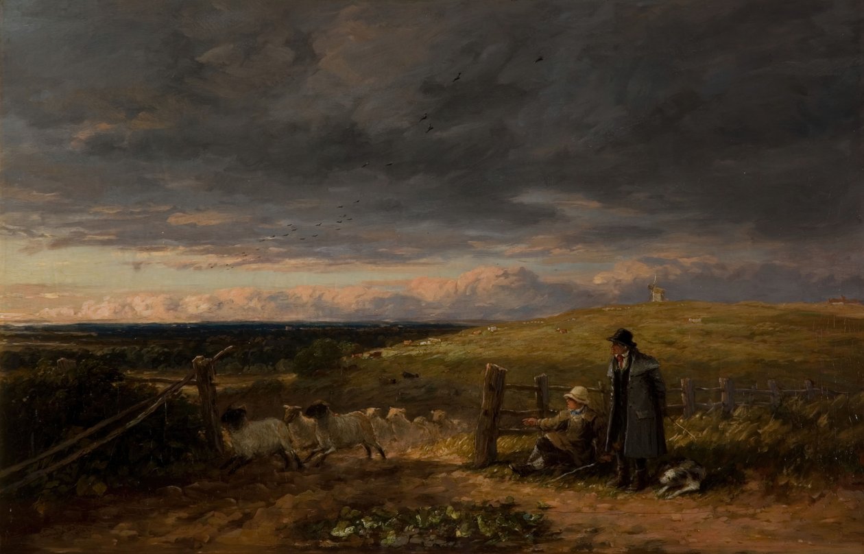Skiftende beite, 1847. av David Cox the elder