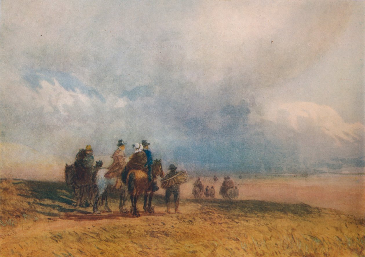 Crossing the Sands, Ulverston, c1834 av David Cox the elder