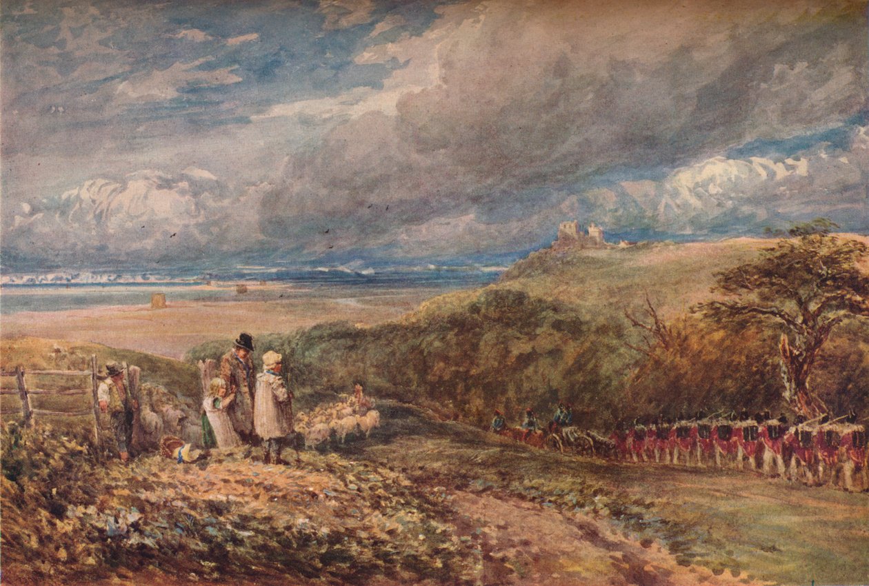 Fred og krig, c1848 av David Cox the elder