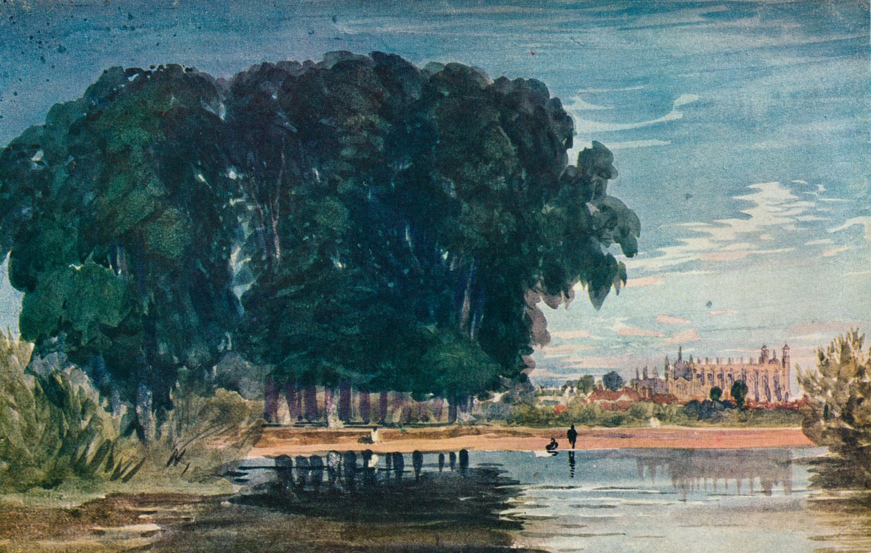 The Brocas, Eton, tidlig på midten av 1800-tallet, 1930. av David Cox the elder
