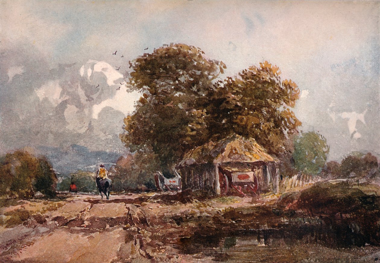 The Cart Shed, 1841 av David Cox the elder