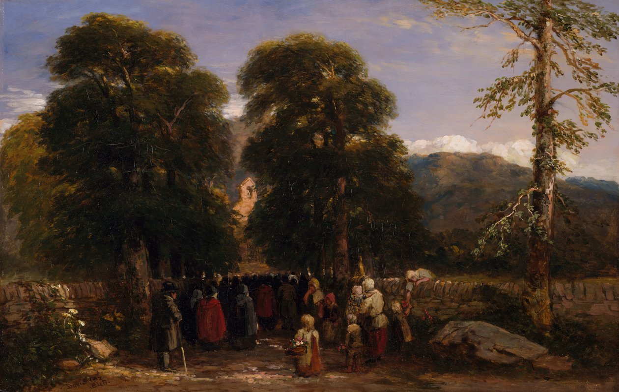 Den walisiske begravelsen, 1848. av David Cox the elder