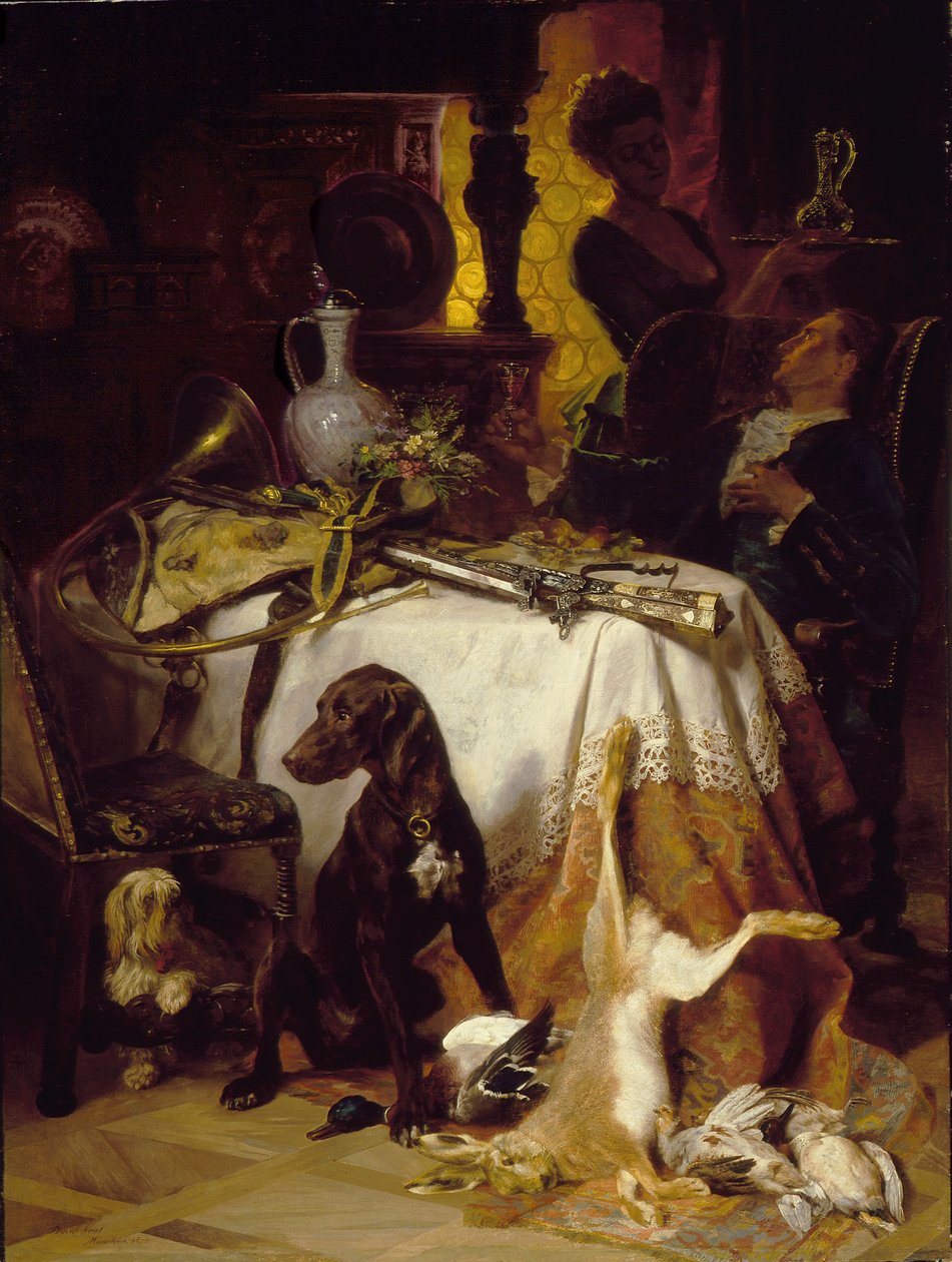 Etter jakten, 1870 av David Dalhoff Neal