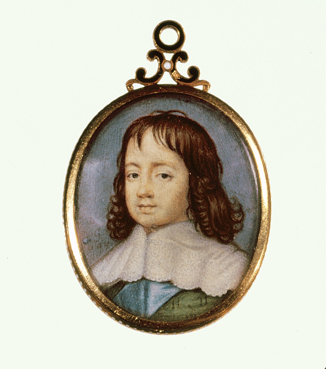 Charles II som gutt (akvarell på vellum) av David Des Granges