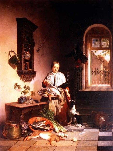 På kjøkkenet av David Emil Joseph de Noter