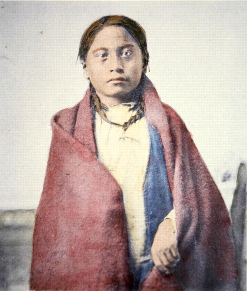 Kråkefot (d.1890) (farget foto) av David Frances Barry