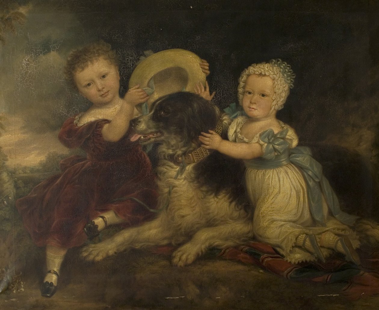 Arthur og Frances Hood, barna til Sir Arthur Gregory fra Styvechale Hall, og Nelson, 1838 av David Gee