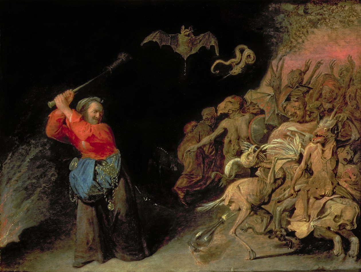 Dulle Griet (Mad Meg) raiding Hell  av David III Ryckaert