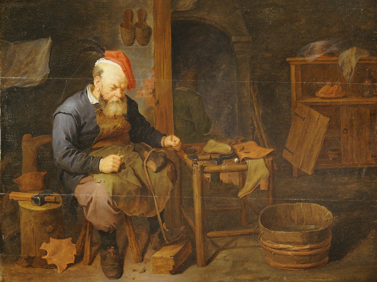 En skomaker av David III Ryckaert