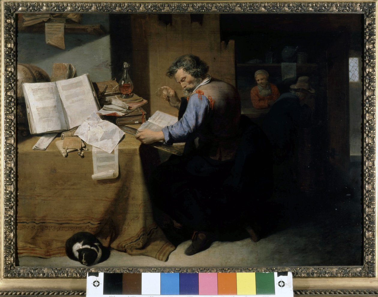 Alkymisten, maleri av David Ryckaert den unge. av David III Ryckaert