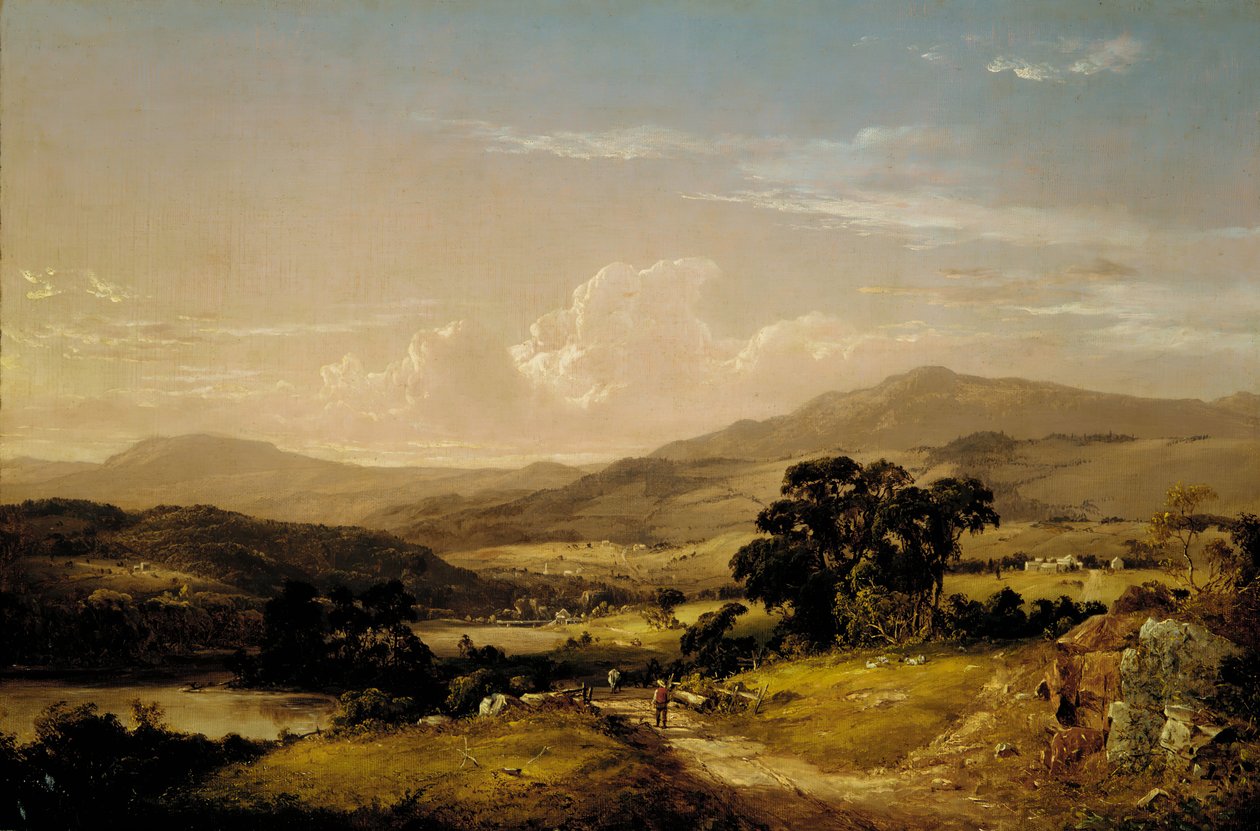 Nær Squam Lake, New Hampshire, 1856. av David Johnson