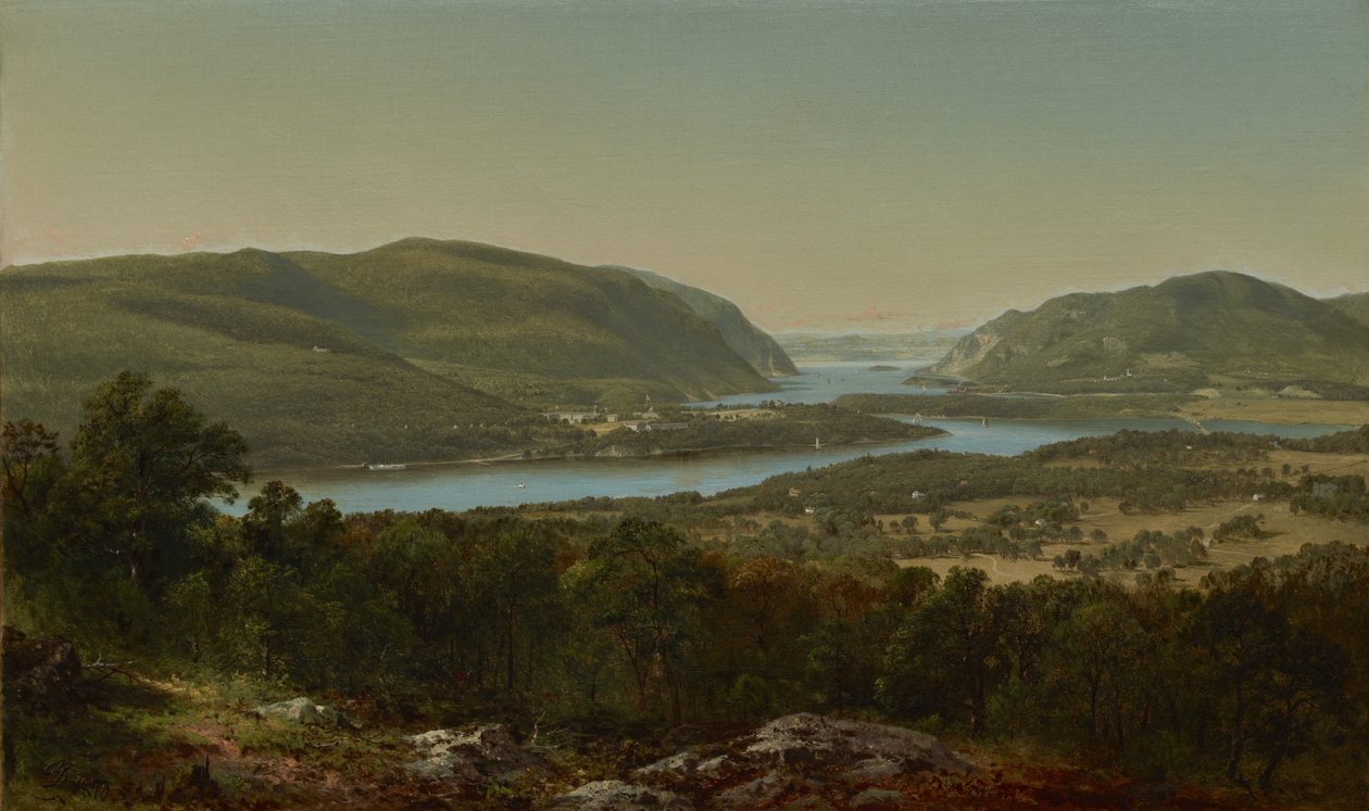 Utsikt fra Garrison, West Point, New York av David Johnson