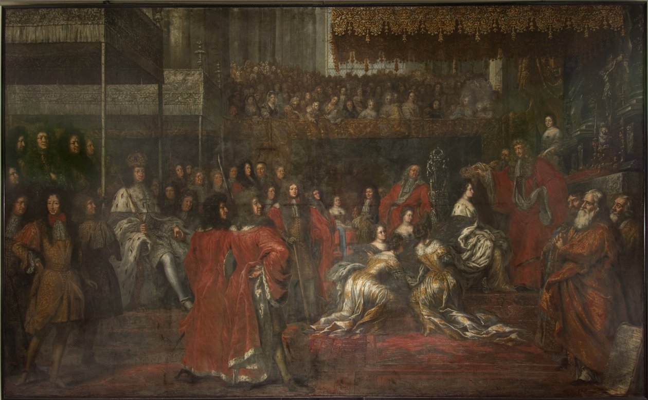 Dronning Ulrika Eleonora den eldres (1656-1693) kroning av David Klöcker Ehrenstrahl