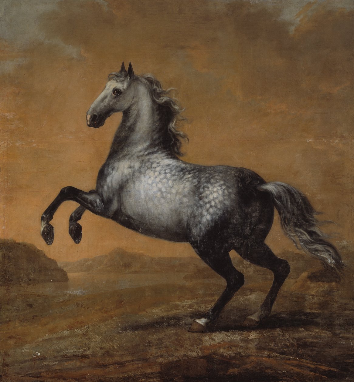 Den lille engelskmannen, kong Karl XI (1655-97) sin hest av David Klöcker Ehrenstrahl