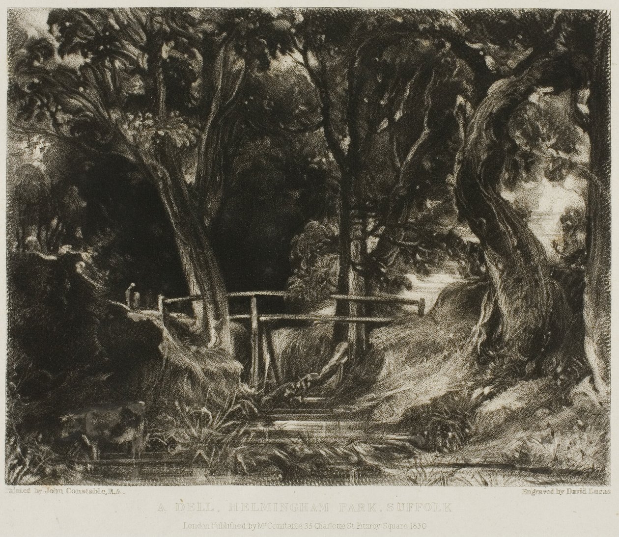 A Dell, Helmingham Park, Suffolk av David Lucas