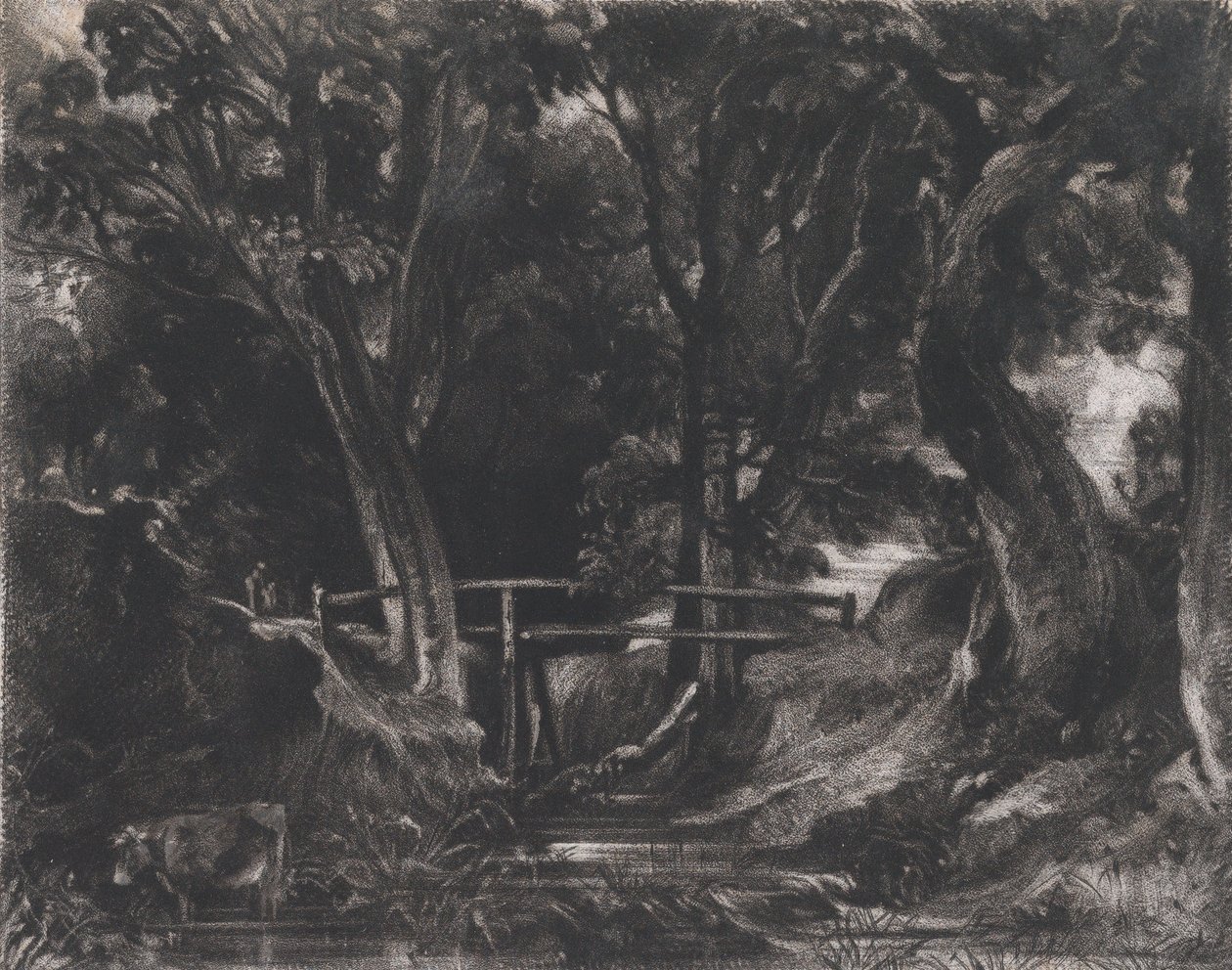 A Dell, Helmingham Park, Suffolk, 1830. av David Lucas