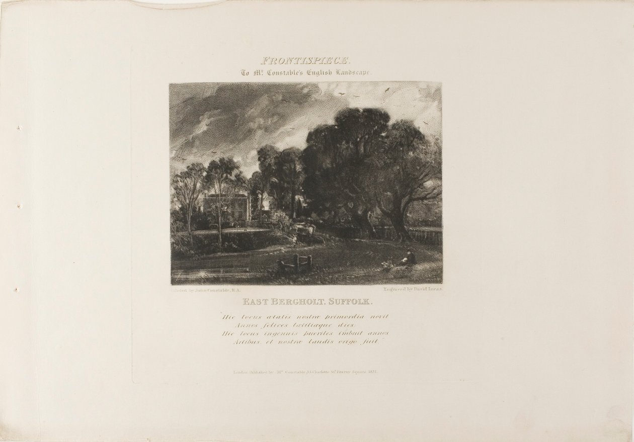 The River Stour, fra forskjellige emner av engelsk landskapslandskap av David Lucas