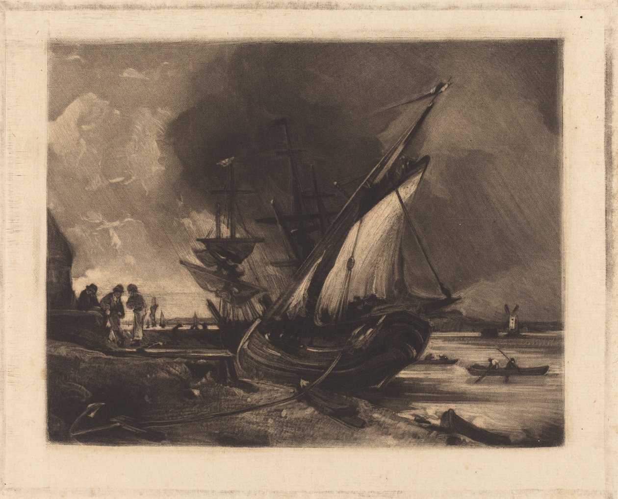 Utsikt over Orwell av David Lucas after John Constable