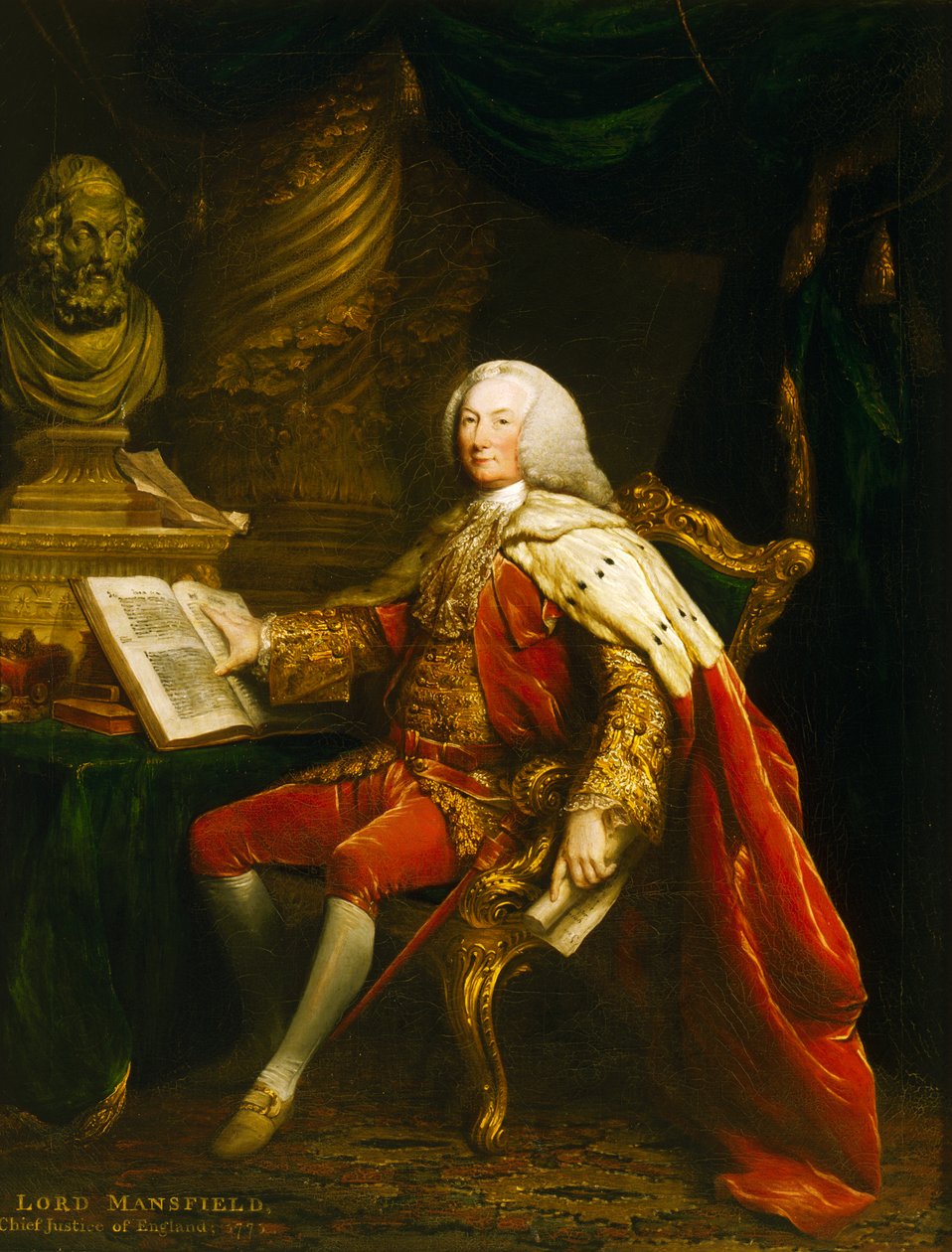 Portrett av William Murray (olje på lerret) av David Martin