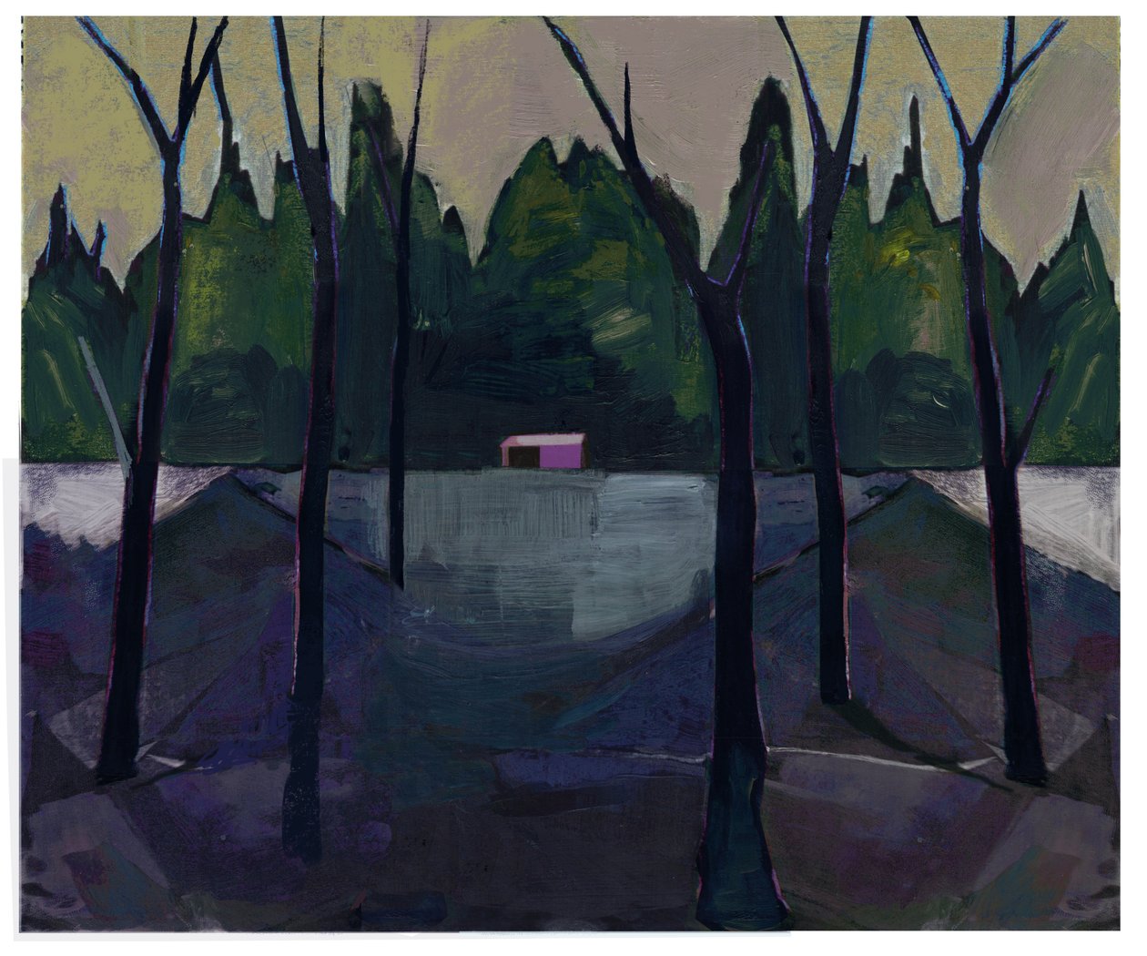 Boathouse, 2021 (blandet media) av David McConochie