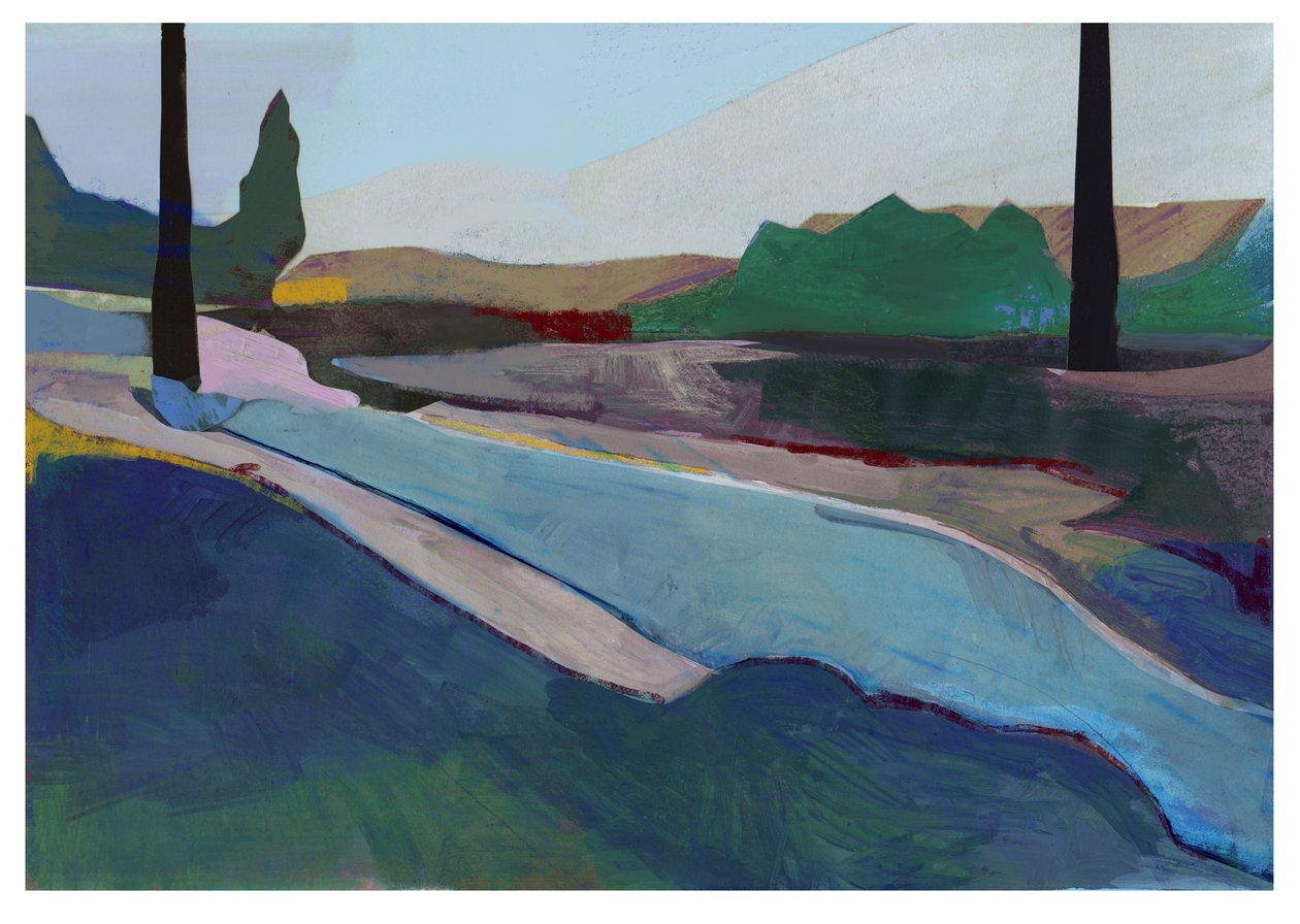 Hitchin Brook, 2023 (blandet media) av David McConochie