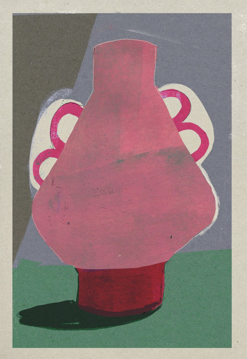 Pink Pot, 2023 (blandet media) av David McConochie
