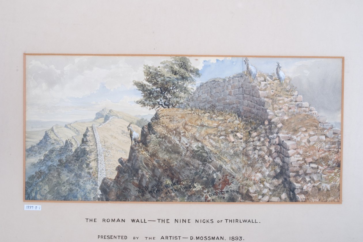 The Roman Wall - The Nine Nicks of Thirlwall, 1880-89 (wc på papir) av David Mossman