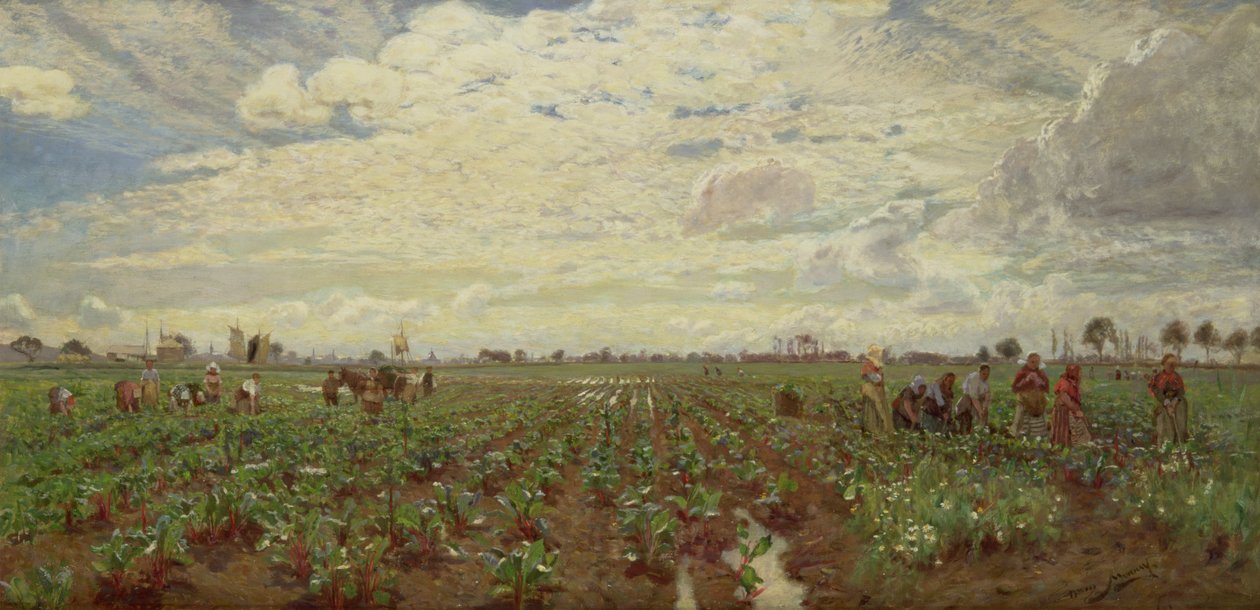Feltarbeidere, Holland, 1880-årene av David Murray