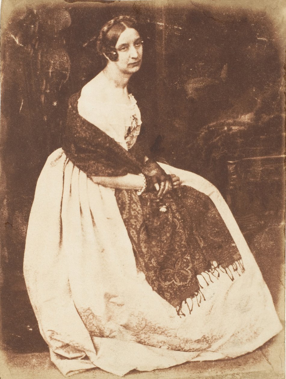 Lady Elizabeth Eastlake, 1843-47. Skapere: David Octavius Hill, Robert Adamson, Hill & Adamson. av Hill and Adamson