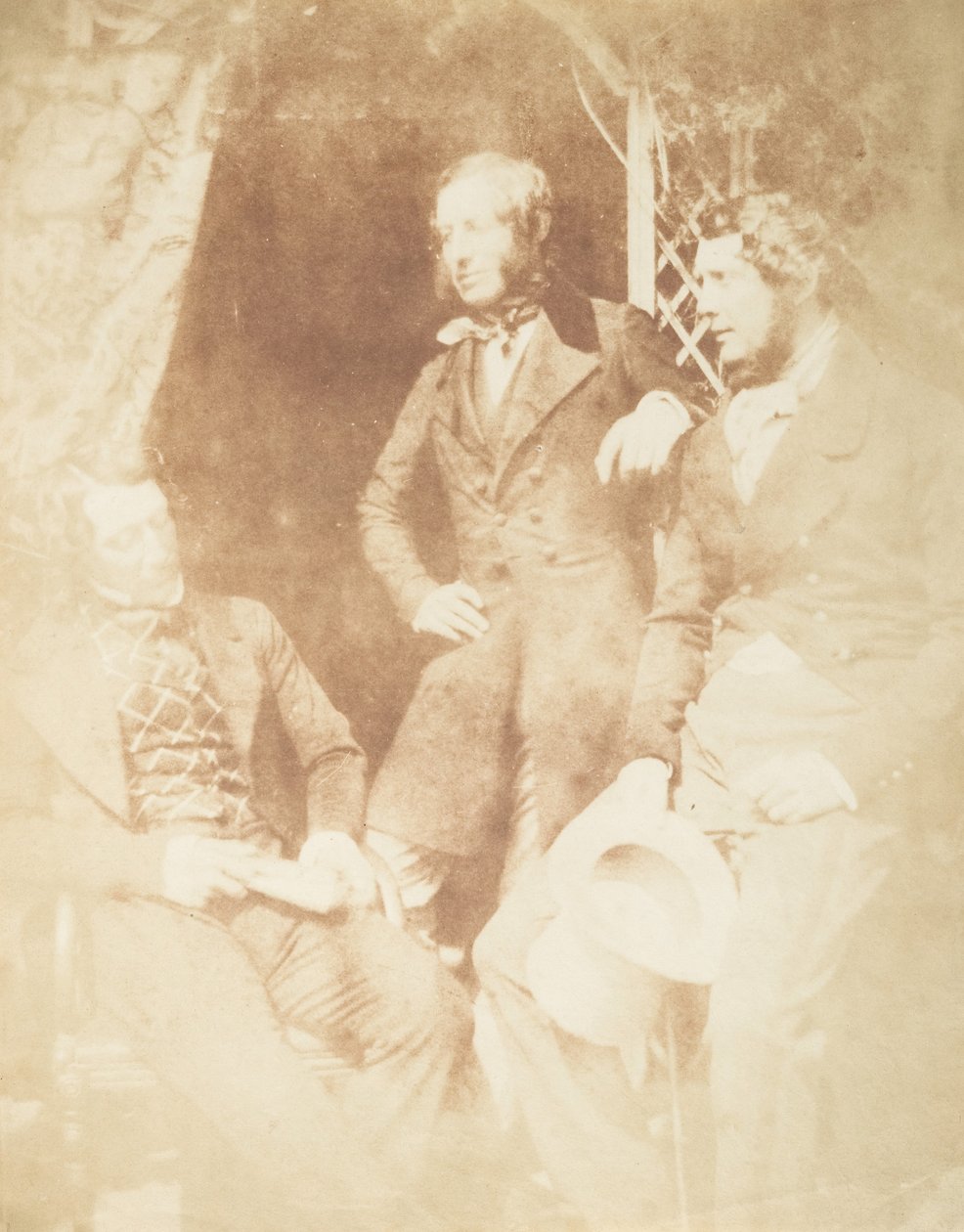 Ogilvie Fairly, kaptein Hamilton og Gilmore, 1843-47. Skapere: David Octavius Hill, Robert Adamson, Hill & Adamson. av Hill and Adamson