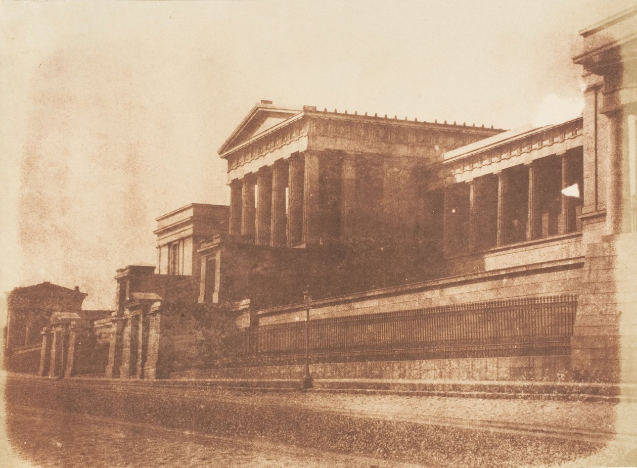 Old Royal High School, Calton Hill, Edinburgh, 1843-47. Skapere: David Octavius Hill, Robert Adamson, Hill & Adamson. av Hill and Adamson