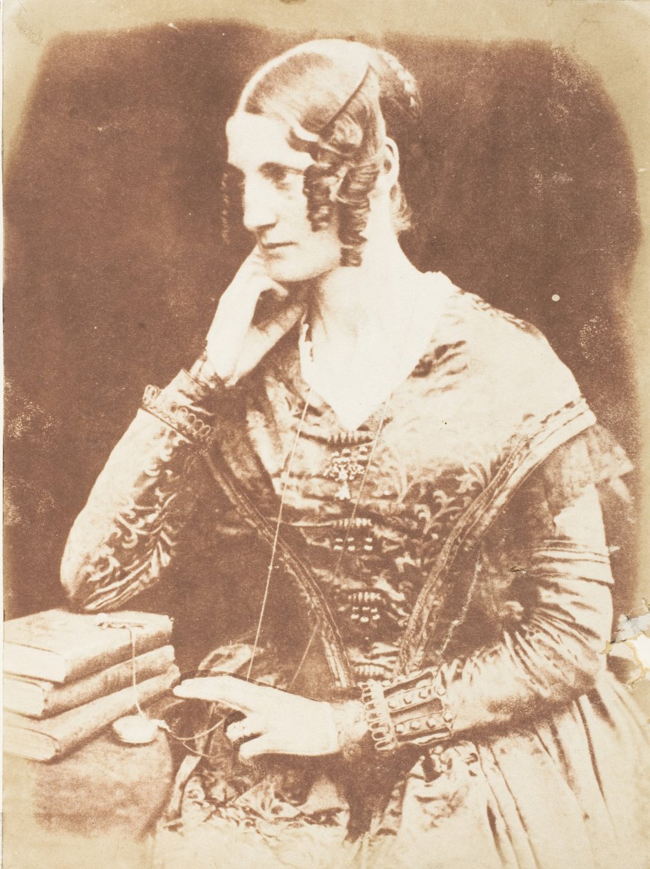 Uidentifisert kvinne, 1843-47. Skapere: David Octavius Hill, Robert Adamson, Hill & Adamson. av Hill and Adamson