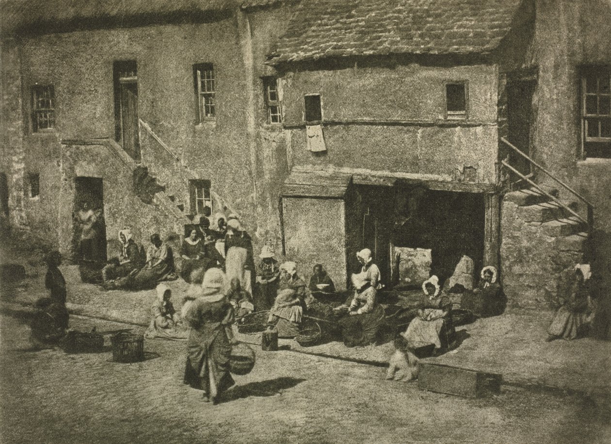 Kameraarbeid: Newhaven Fisheries, 1909. Skapere: David Octavius Hill, Robert Adamson. av David Octavius Hill, Robert Adamson