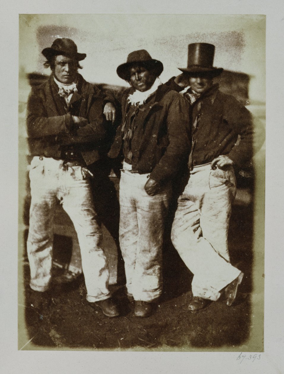 Fishermen Ashore, ca. 1843-47 (saltpapirtrykk fra kalorinegativ) av David Octavius Hill