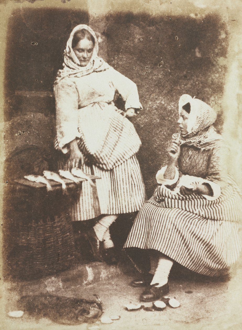 Newhaven Fishwives, Jeanie Wilson og Annie Linton, 1845. av David Octavius Hill