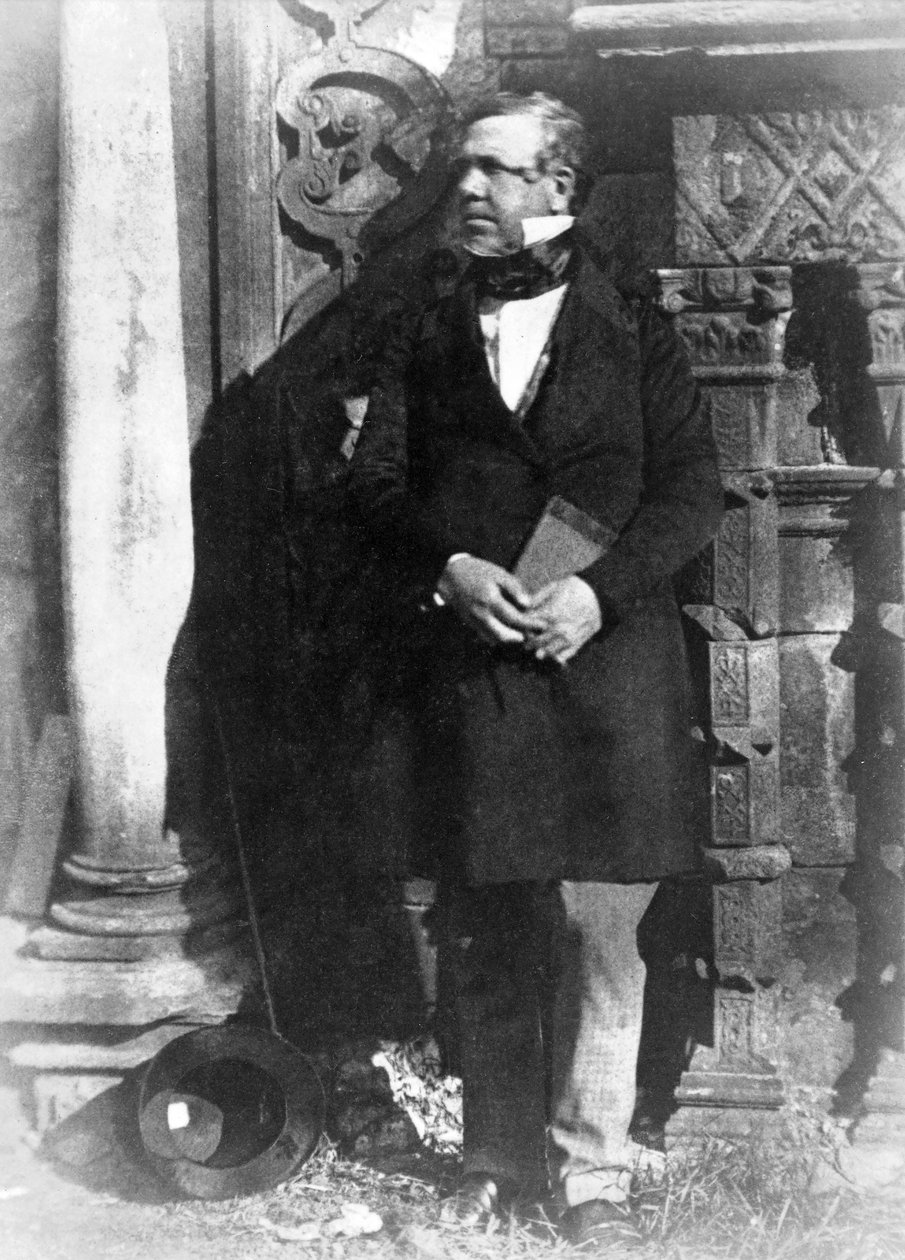 Portrett av David Roberts, R.A., pub. 1844 (kalotype fotografisk trykk) av David Octavius Hill
