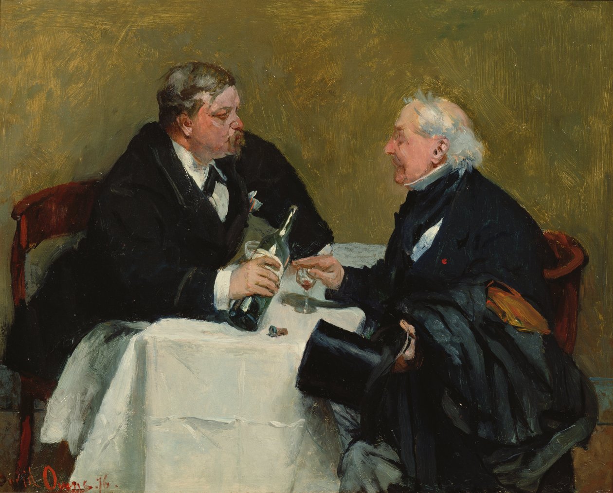 Nekter en drink, 1876 av David Oyens