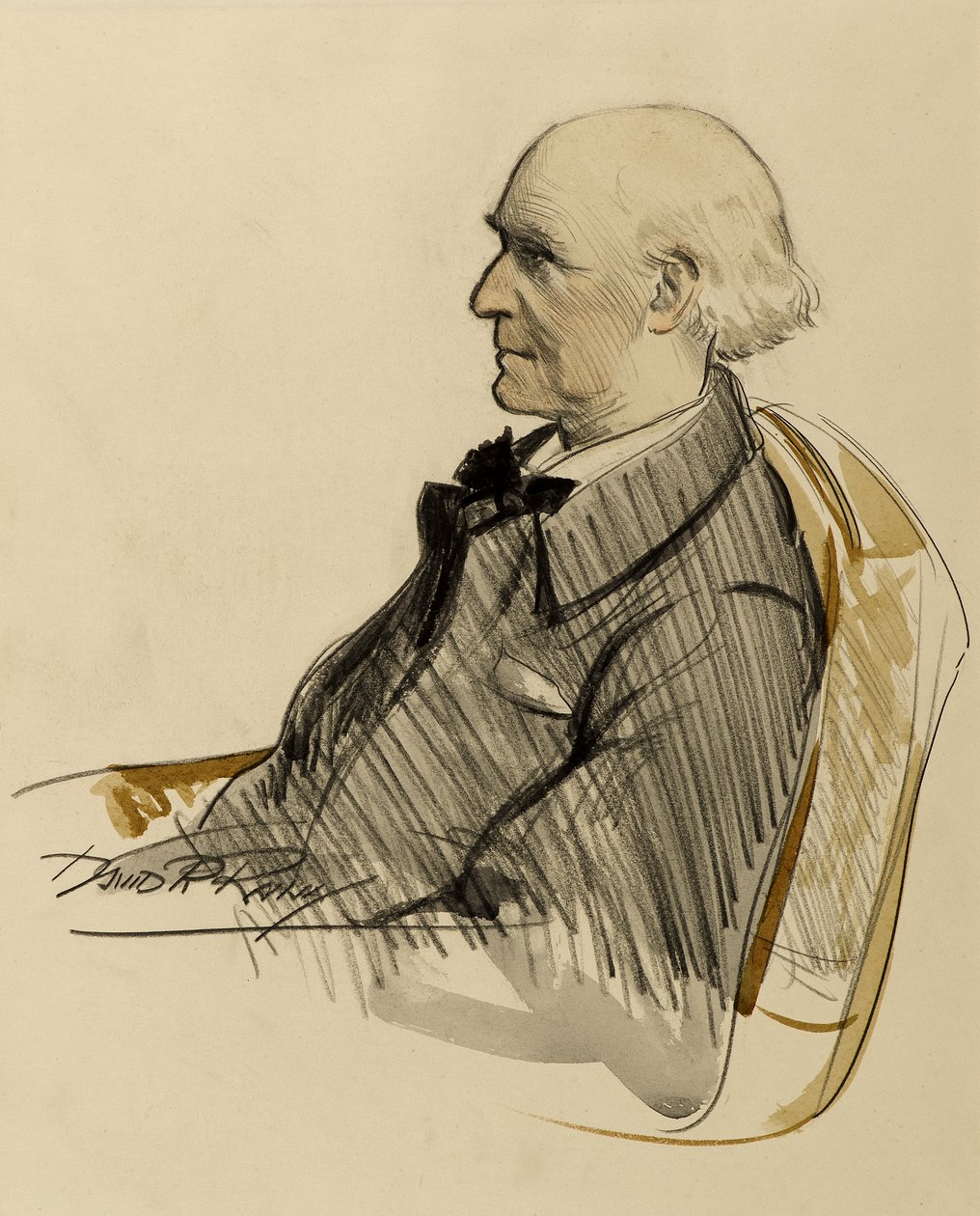 Stewart Carmichael, 1900-tallet (vasketegning) av David Prophet Ramsay