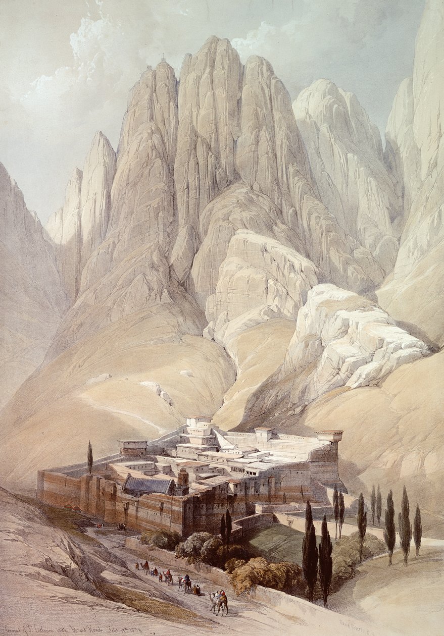 St.Catherine-klosteret med Mount Horeb, 19. februar 1839, plate 118 fra bind III av 