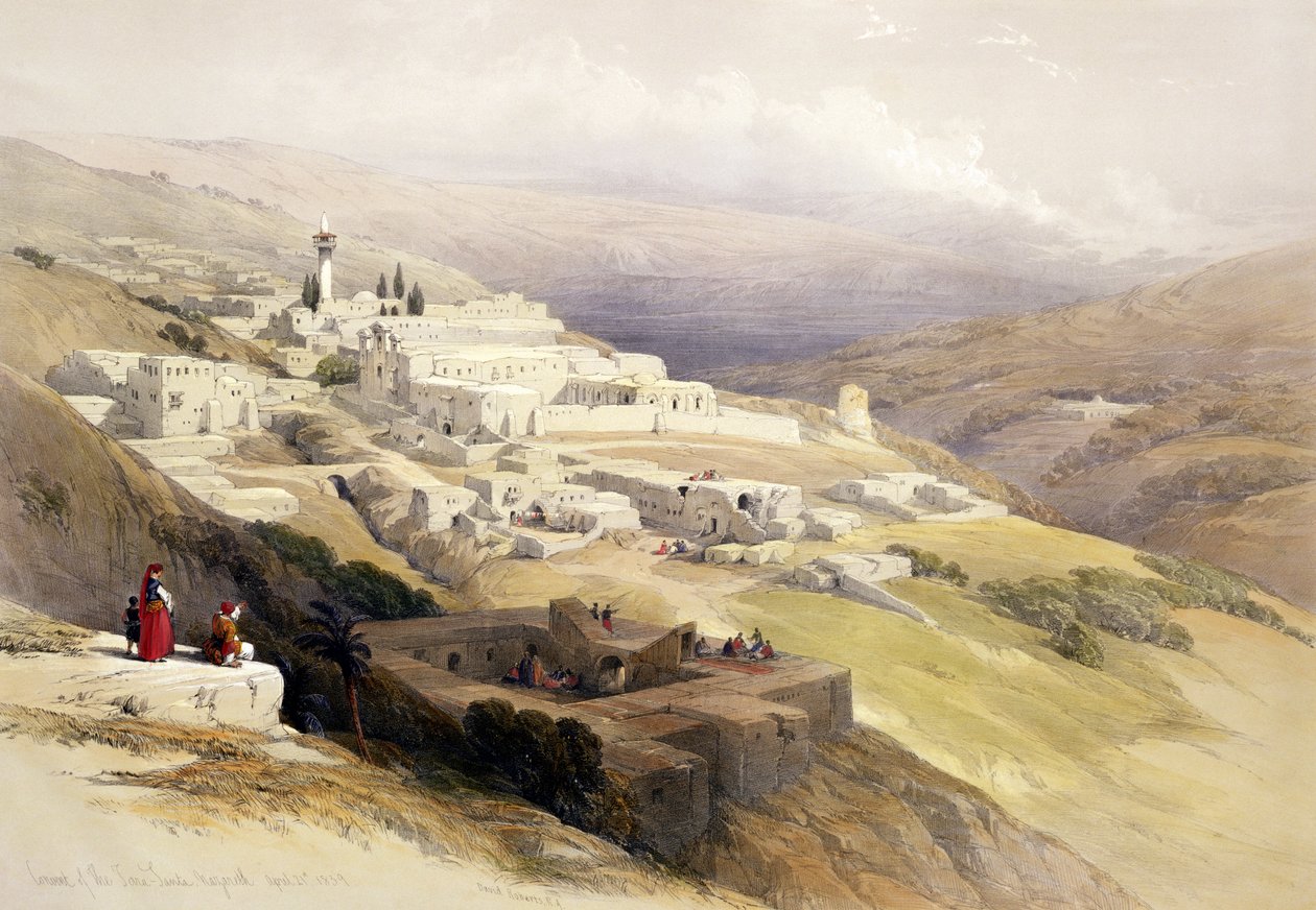 Convent of the Terra Santa, Nasaret, 21. april 1839, plate 30 fra bind I av 