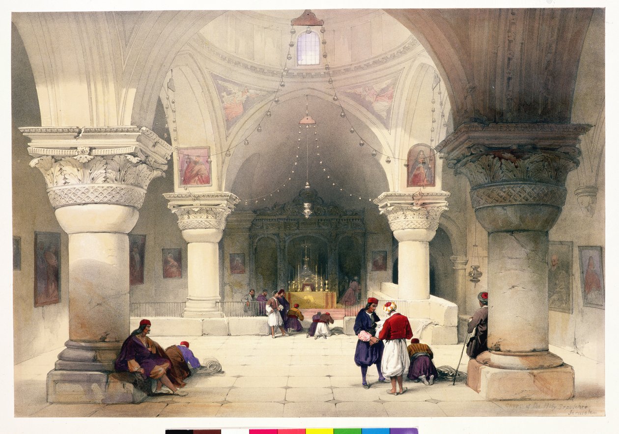 Crypt of the Holy Sepulchre, Jerusalem, plate 20 fra bind I av 