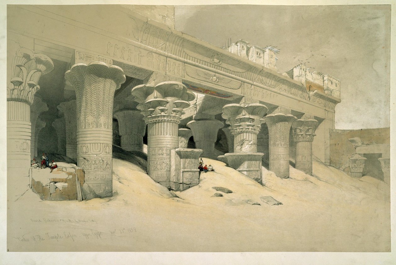 Edfu-tempelet av David Roberts
