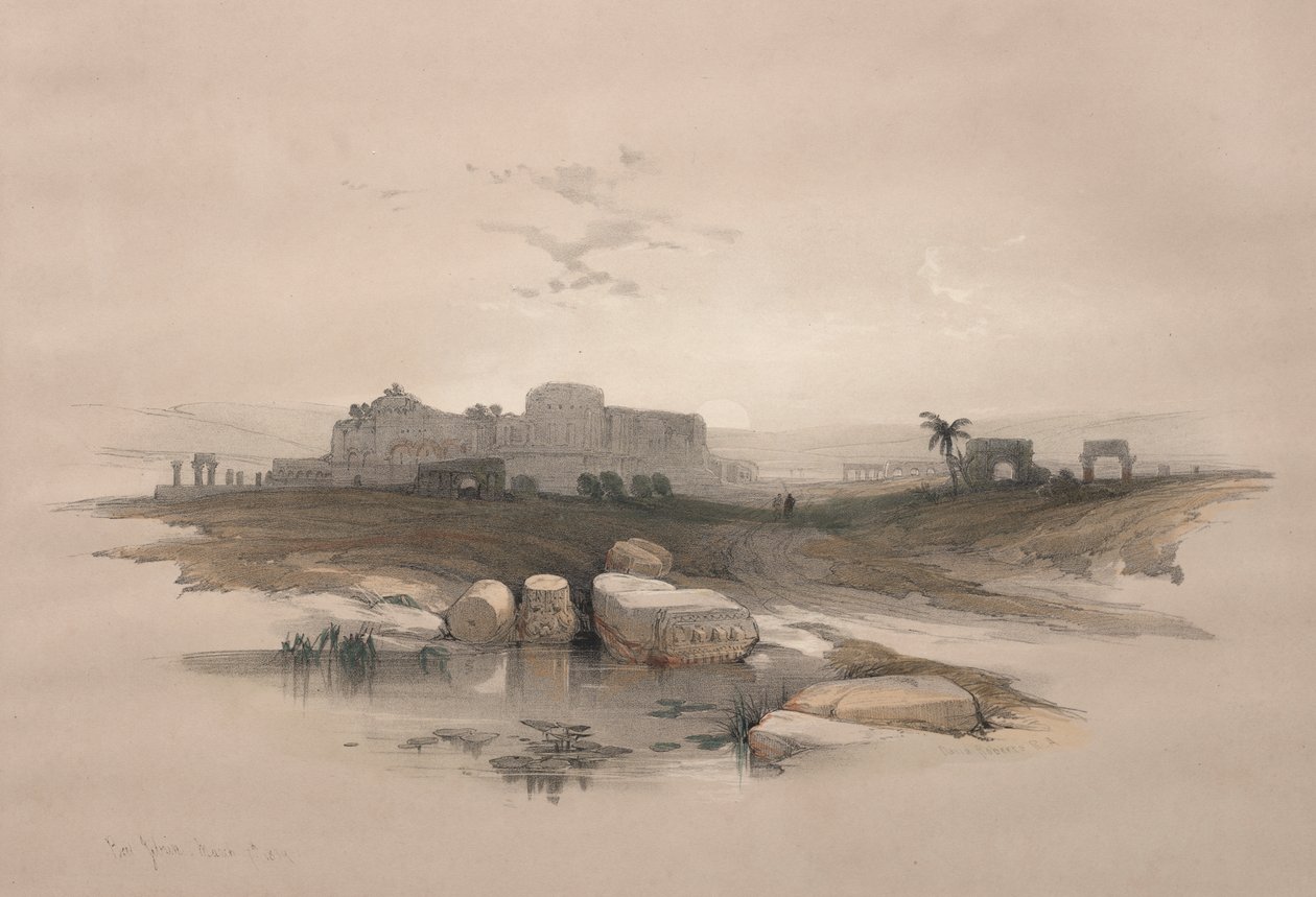 Eleutheropolis eller det moderne Beit-Jibrin av David Roberts