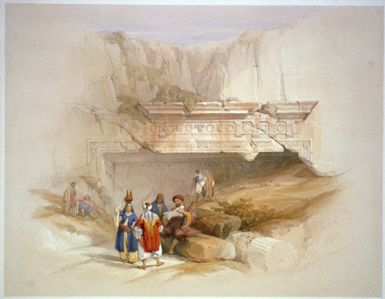 Inngang til Kongenes graver, Jerusalem av David Roberts