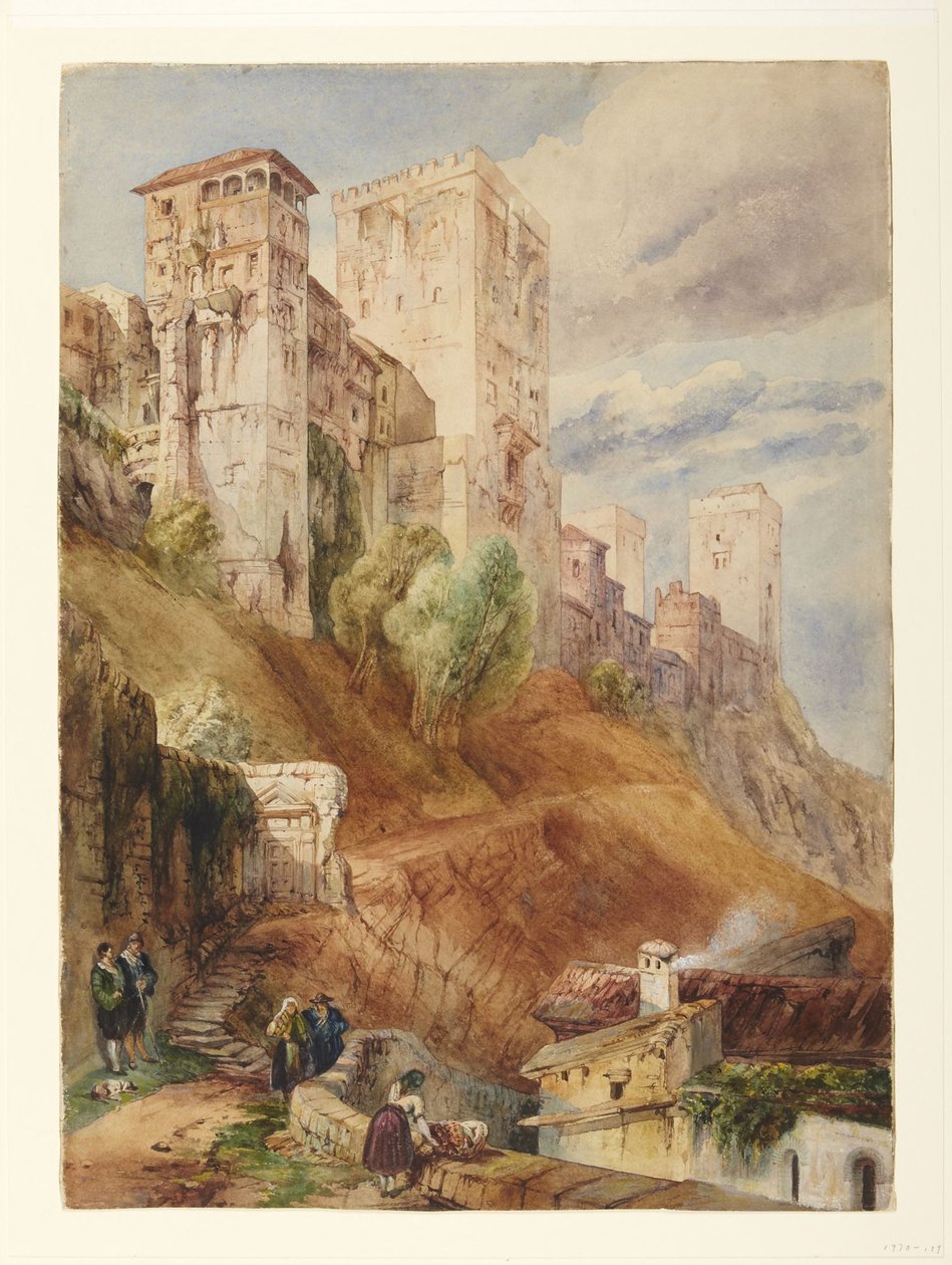 Alhambra-festningen av David Roberts